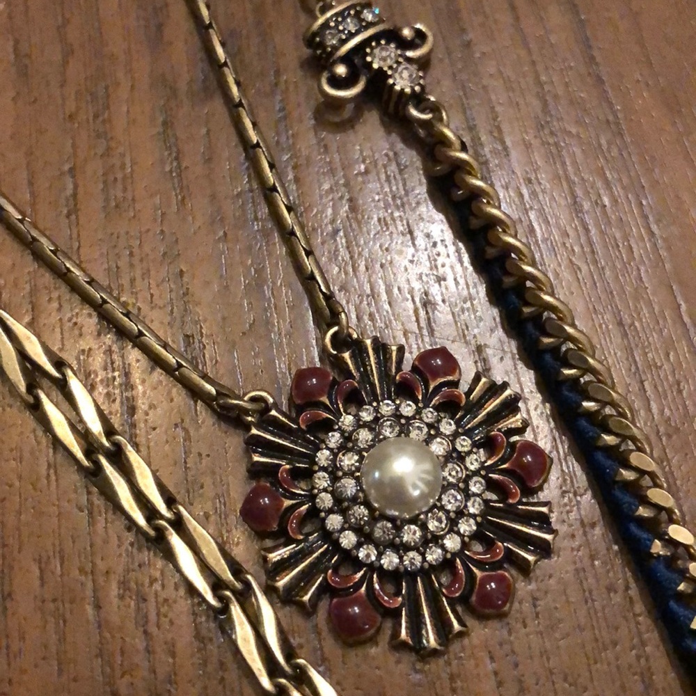 Double Statement Necklace - image 2